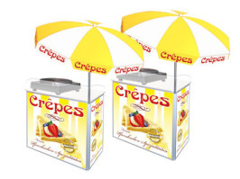 Crêpes-Marktstand